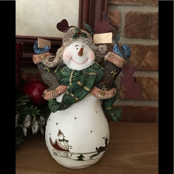 ❤️Rare Home Interiors Winter Snow Snowman‼️FINAL SALE - Picture 3 of 9